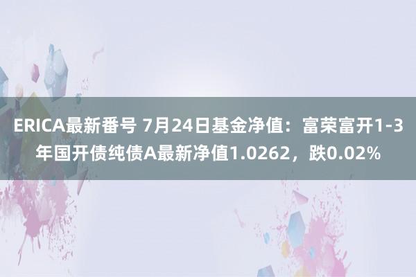 ERICA最新番号 7月24日基金净值：富荣富开1-3年国开债纯债A最新净值1.0262，跌0.02%