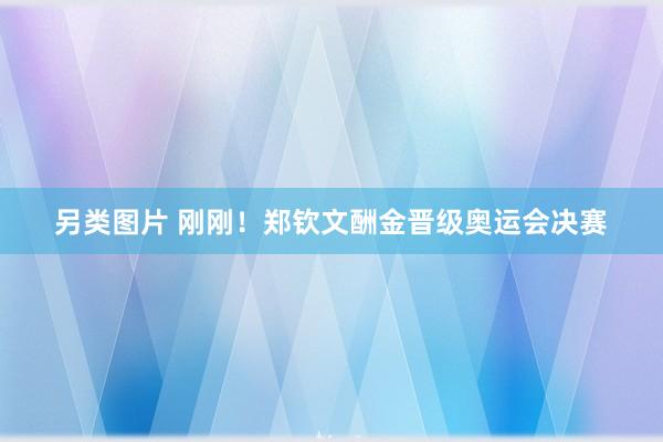 另类图片 刚刚！郑钦文酬金晋级奥运会决赛