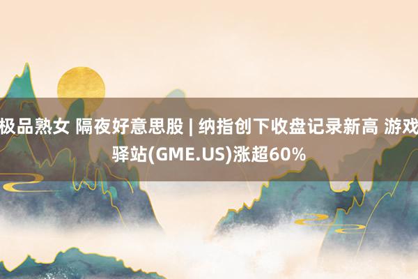 极品熟女 隔夜好意思股 | 纳指创下收盘记录新高 游戏驿站(GME.US)涨超60%