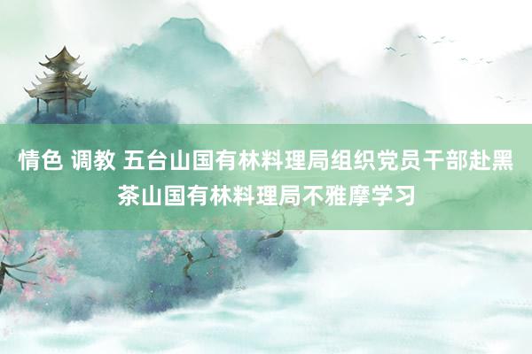 情色 调教 五台山国有林料理局组织党员干部赴黑茶山国有林料理局不雅摩学习